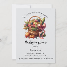 Invitación a la cena de Acción de Gracias Rusa Per
