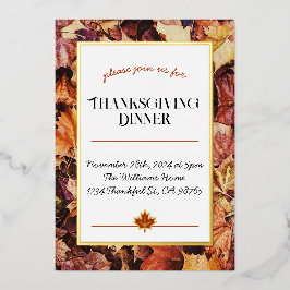 Invitación a la cena de Acción de Gracias - Saltos