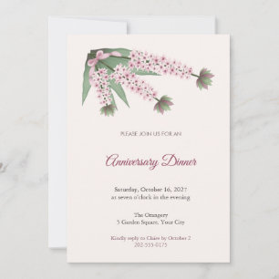 Invitación a la cena de aniversario de Eucomis