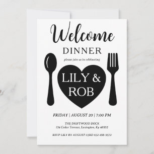 invitación a la cena de bienvenida