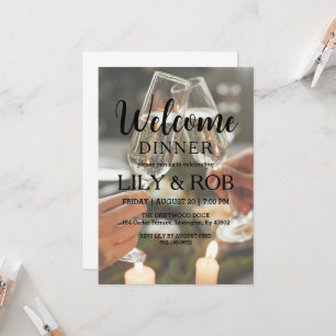 invitación a la cena de bienvenida