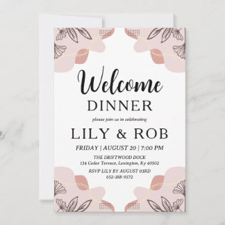 invitación a la cena de bienvenida