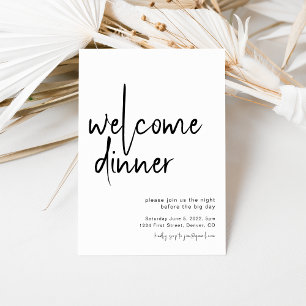 Invitación a la cena de bienvenida