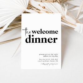 Invitación a la cena de bienvenida