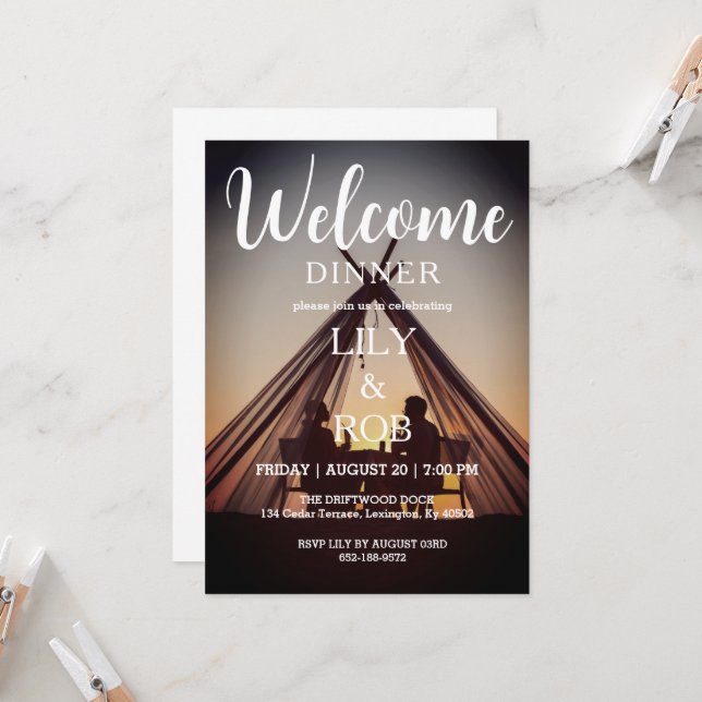 invitación a la cena de bienvenida (Anverso/Reverso In Situ)