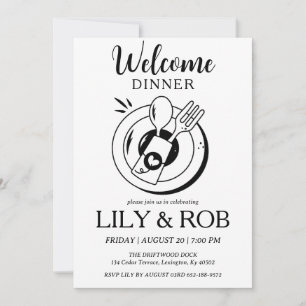 invitación a la cena de bienvenida
