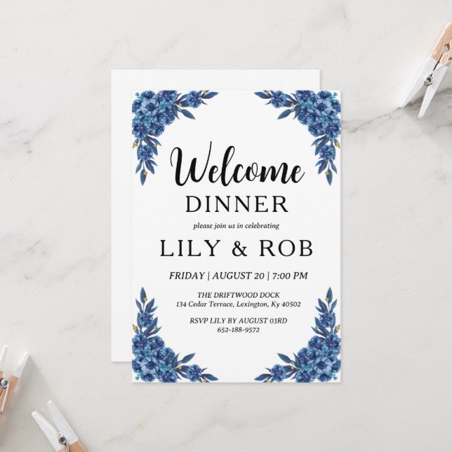 invitación a la cena de bienvenida (Anverso/Reverso In Situ)