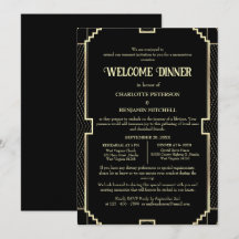 Invitación a la cena de bienvenida con ensayo Art 