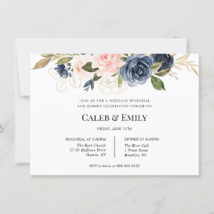 Invitación a la cena de boda   Armada y Rubor