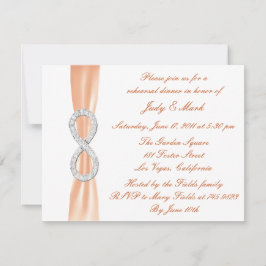 Invitación a la cena de Boda con naranja infinito