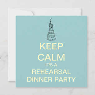 Invitación a la cena de Boda de CALMA (Aqua)