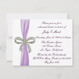 Invitación a la cena de Boda de Morple Diamond Bow