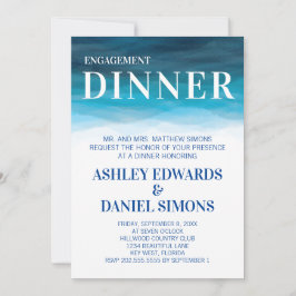 Invitación a la cena de Boda de Ocean Waves