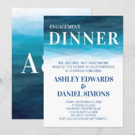 Invitación a la cena de Boda de Ocean Waves