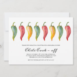 Invitación a la cena de Boda de Pepper Chili
