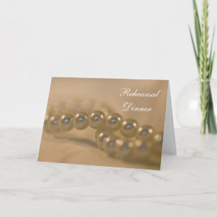 Invitación a la cena de Boda de Perlas Twisted