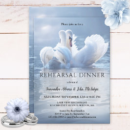 Invitación a la cena de Boda de Swan Lake