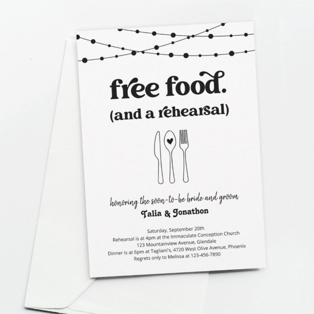 Invitación a la cena de Boda divertido (Subido por el creador)