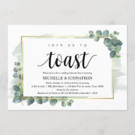 Invitación a la cena de Boda Eucalyptus