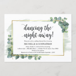 Invitación a la cena de Boda Eucalyptus
