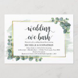 Invitación a la cena de Boda Eucalyptus