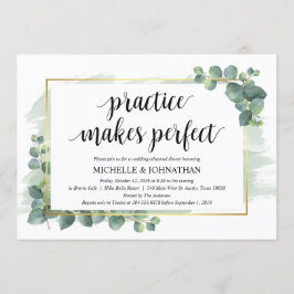 Invitación a la cena de Boda Eucalyptus