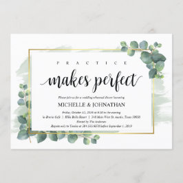 Invitación a la cena de Boda Eucalyptus