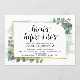 Invitación a la cena de Boda Eucalyptus