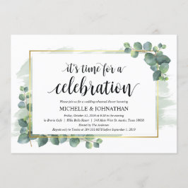 Invitación a la cena de Boda Eucalyptus