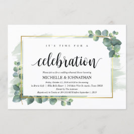 Invitación a la cena de Boda Eucalyptus