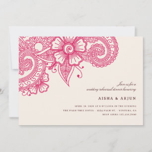 Invitación a la cena de Boda Mod Mehandi