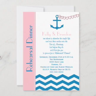 Invitación a la cena de Boda Náutico