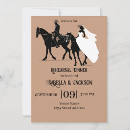 Invitación a la cena de Bodas occidentales
