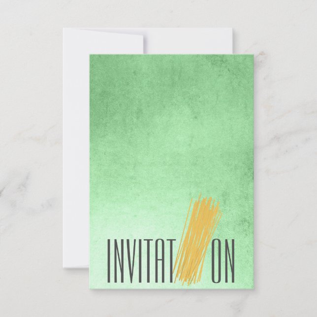 Invitación a la cena de comida italiana personaliz (Anverso)
