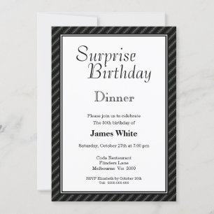 Invitación a la cena de cumpleaños número 50 de so