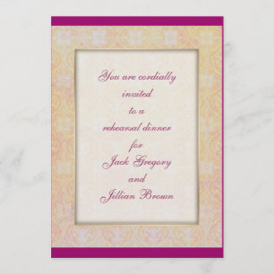 Invitación a la cena de Damask Accents