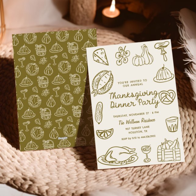 Invitación a la cena de Día de Acción de Gracias c (Subido por el creador)
