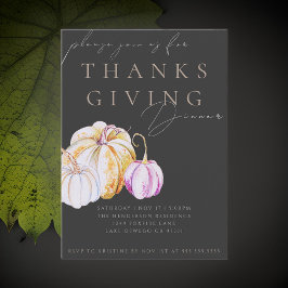 Invitación a la cena de Día de Acción de Gracias d