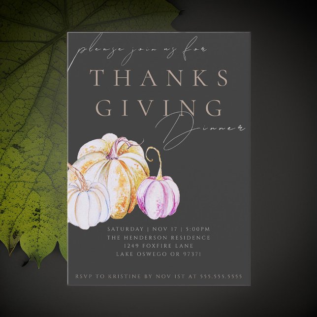 Invitación a la cena de Día de Acción de Gracias d (Subido por el creador)