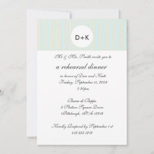 Invitación a la cena de ensayo