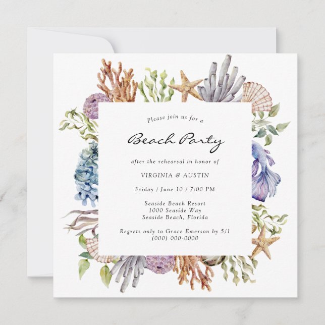 Invitación a la cena de ensayo (Anverso)