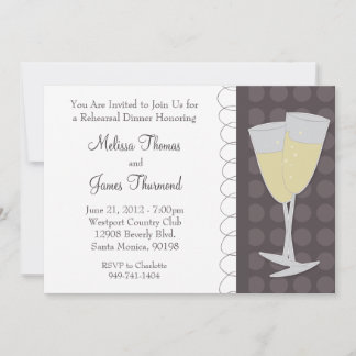 Invitación a la cena de ensayo Boda