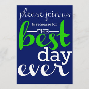 Invitación a la cena de ensayo Boda