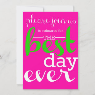 Invitación a la cena de ensayo Boda