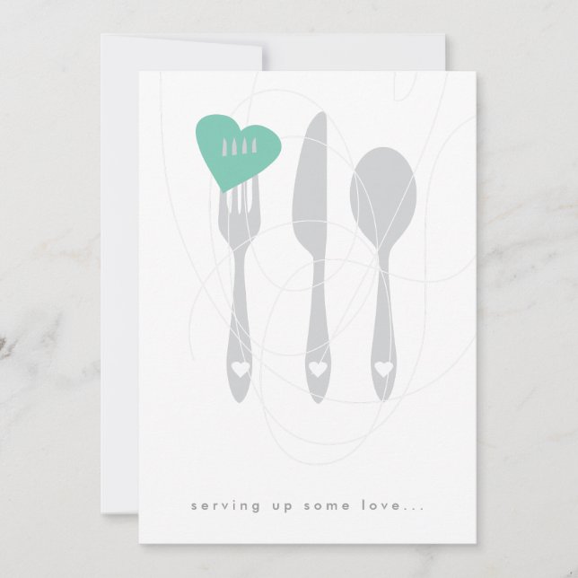 Invitación a la cena de ensayo de amor (Anverso)