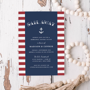 Invitación a la cena de ensayo de anclaje náutico