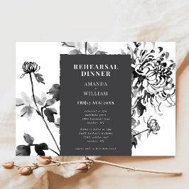 Invitación a la cena de ensayo de arte de tinta cr