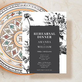 Invitación a la cena de ensayo de arte de tinta cr