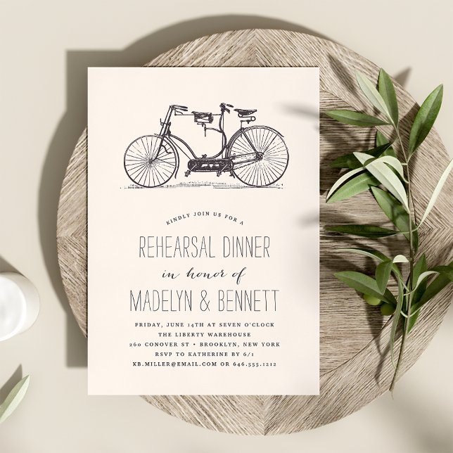 Invitación a la cena de ensayo de bicicleta de tán (Subido por el creador)