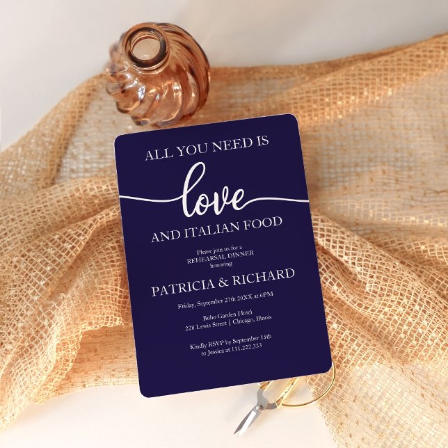 Invitación a la cena de ensayo de boda con amor po (Subido por el creador)